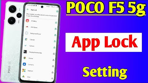 POCO F5 5g me app lock kaise lagaye | how to set app lock in POCO F5 5g