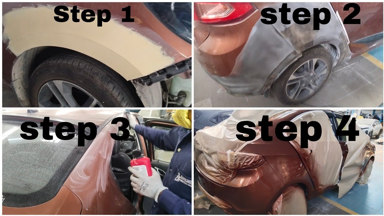 Repaint tha dent fender and quarter panel | step by step