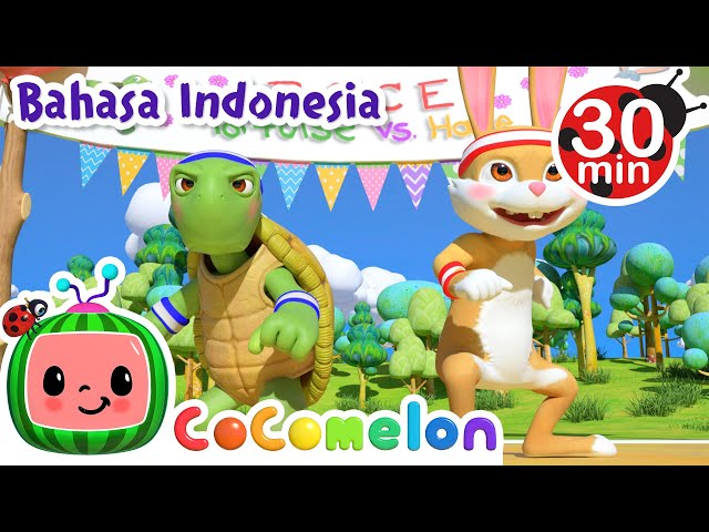 Kura-kura dan Kelinci | CoComelon Bahasa Indonesia - Lagu Anak Anak | Cerita Klasik Anak Indonesia class=