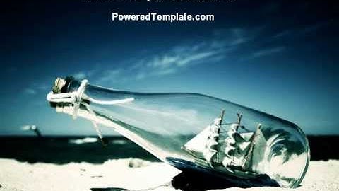 Ship In The Bottle PowerPoint Template by PoweredTemplate.com
