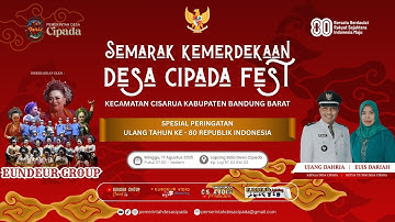 🛑LIVE STREAMING HIBURAN JAIPONG EUNDER GROUP  MALAM KP DLAM RANGKA KEMERDEKAAN  DESA CIPADA