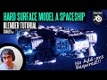 Hard Surface Model A Spaceship No Add-Ons Required! Blender Tutorial