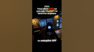 POV: Pilots Died & ChatGPT Tries to Land the Airplane | FULL VID ⬆️