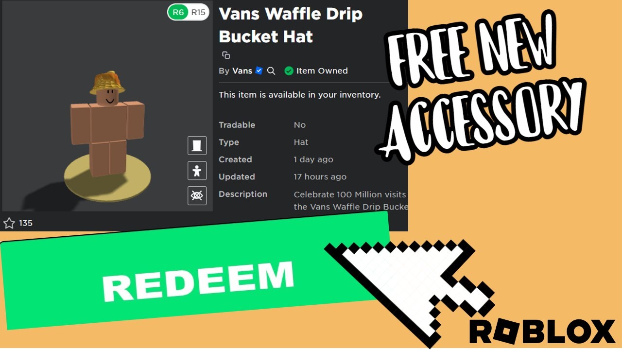 FREE ACCESSORY! GET THE New Vans Drip Waffle Bucket Hat!