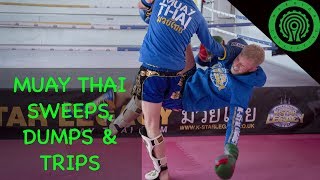 Muay Thai 5 Sweeps, Dumps and Trips to use in Fighting Tutorial