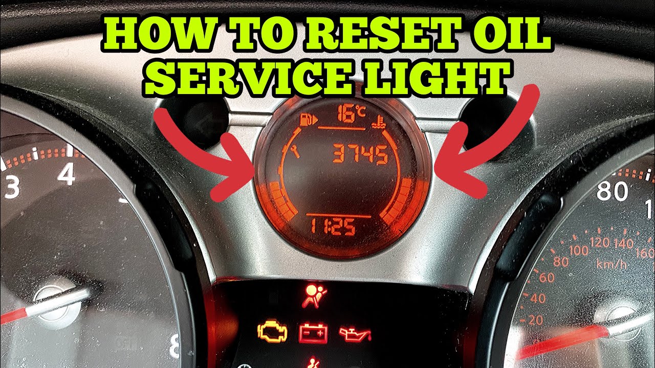 Nissan Qashqai Oil Reset How To Do It Yourself DIY YouTube