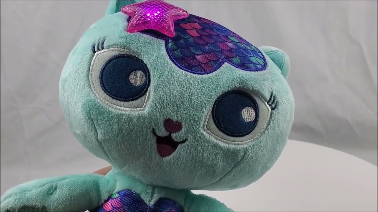 Gabby’s Dollhouse Mercat plush lights and sounds 14"