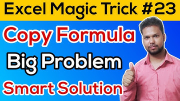 How to Copy formula without changing Cell Reference | Excel Magic Trick Part 23