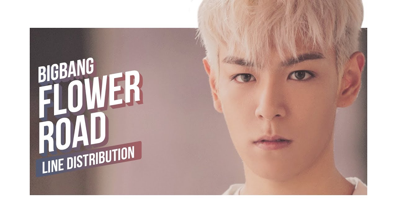 BIGBANG - Flower Road Line Distribution (Color Coded) | 빅뱅 - 꽃 길