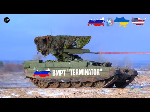 BMPT Terminator, T-90M Proryv e Trem blindado disparam na retaguarda da guerra na Ucrânia