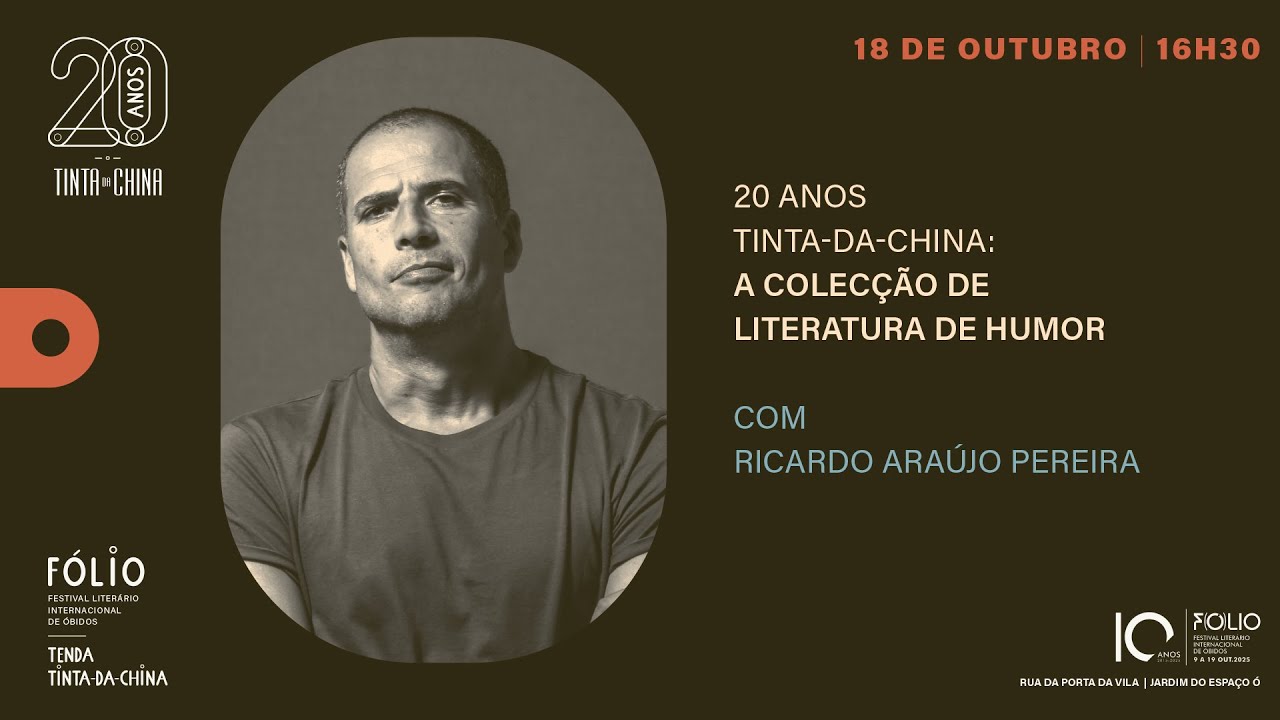 Fólio 2025 _ Programação TDC _ Conversa com Ricardo Araújo Pereira sobre a Colecção de Humor