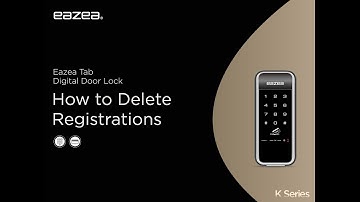 Eazea Tab Digital Door Lock (PIN Code / RFID Access Setting)