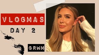 VLOGMAS DAY 2 // Get Ready W/ Me! Full Makeup Rundown