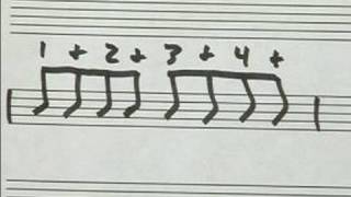 Learning To Read Drum Music 2 : 1/8 Note Drumming Exercise 4