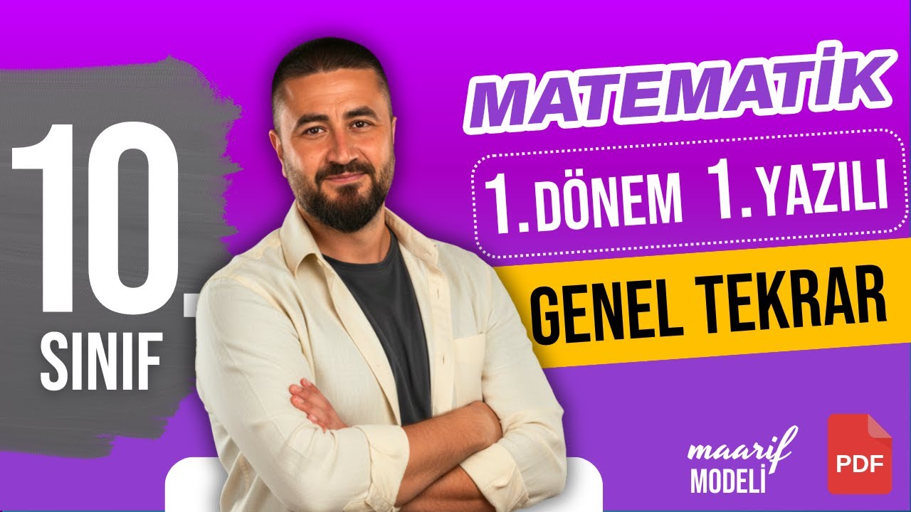 10.Sınıf 1.Dönem 1.Yazılı Genel Tekrar + Soru Avcısı  | YAZILI KAMPI | Rehber Matematik