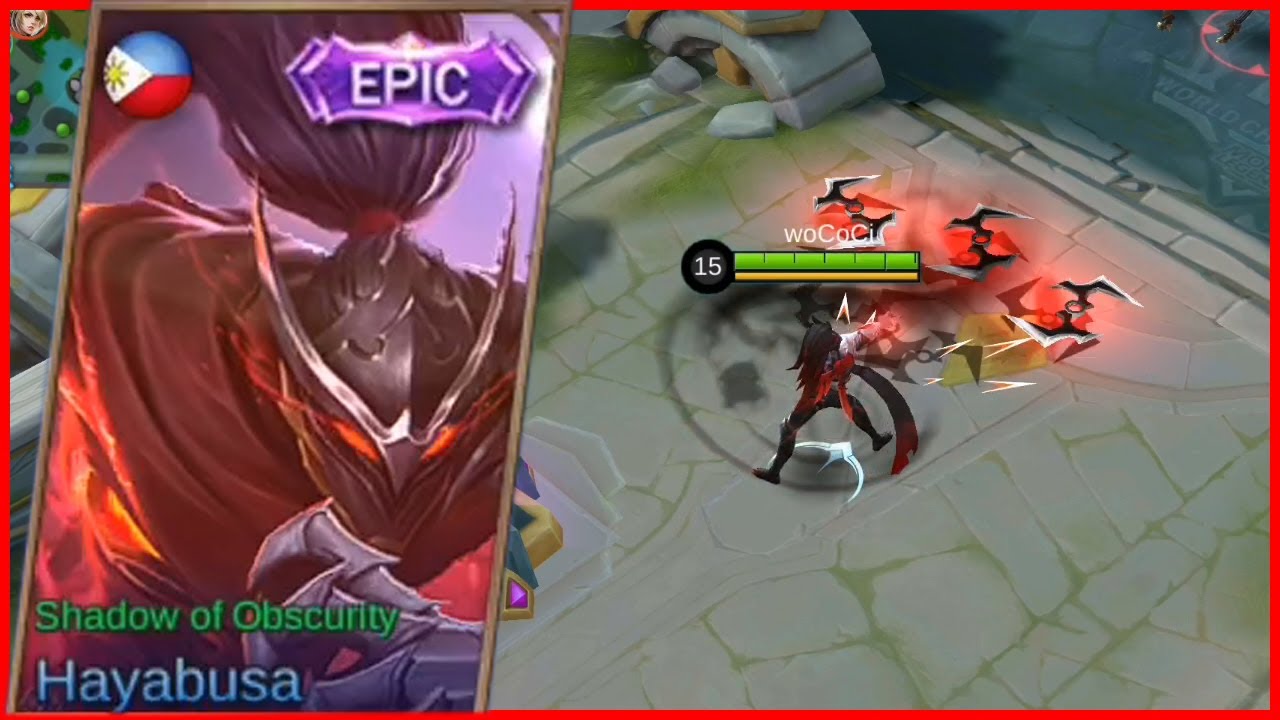 NEW EPIC SKIN HAYABUSA SHADOW OF OBSCURITY 🟢 MLBB - YouTube