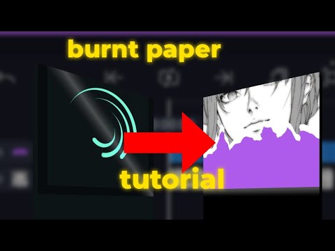 Burnt paper tutorial | (ALIGHT MOTION)