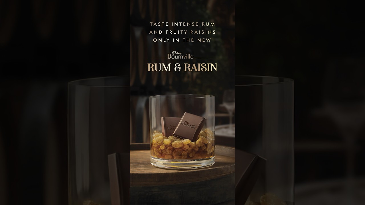 Taste intense rum and fruity raisins only in the new Bournville Rum & Raisin. .#TrulyIntense