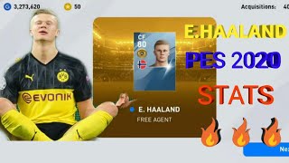 E.HAALAND PES 2020 STATS