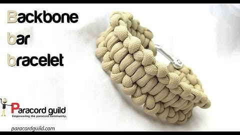 Backbone bar paracord bracelet