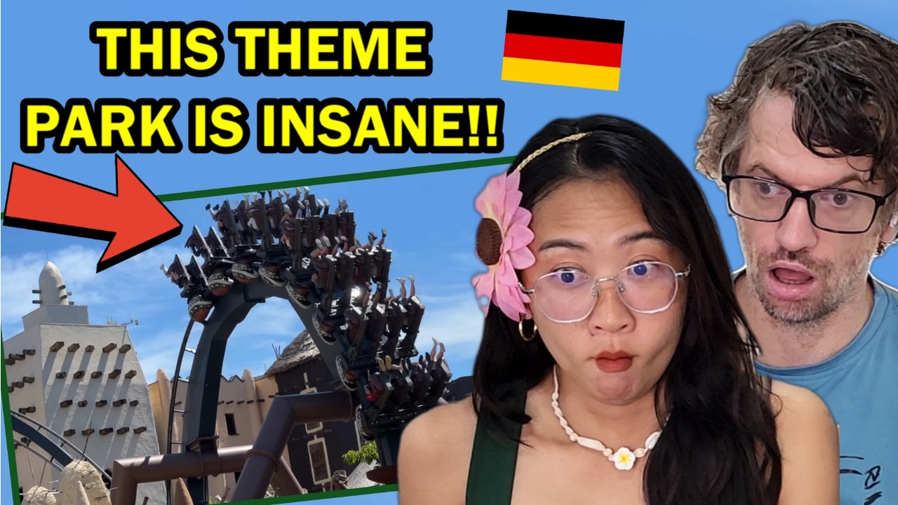 Our Reaction to Germany Phantasialand Theme Park 4K Footage