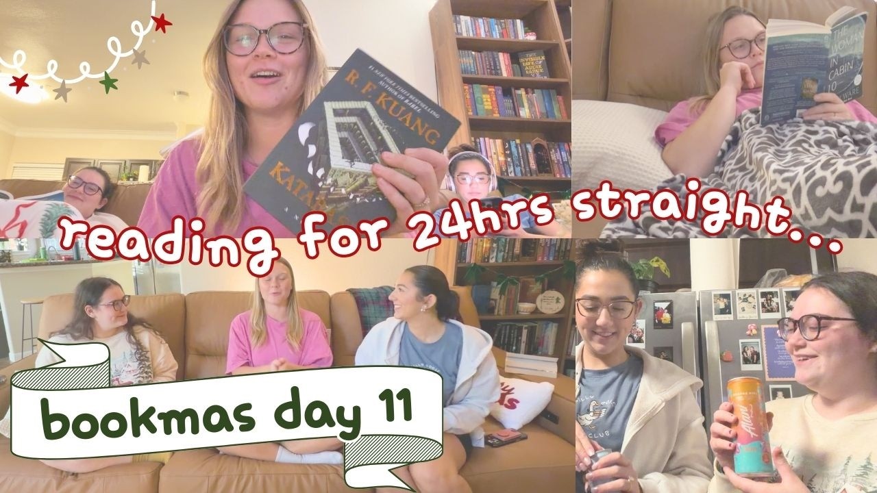can we read for 24hrs?! | besties readathon vlog | bookmas day 11
