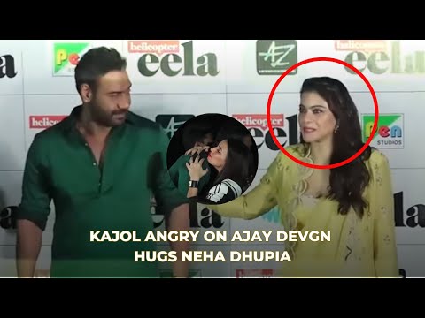 Kajol Gets Super ANGRY When Ajay Devgn Gives TIGHT Hug To Neha Dhupia