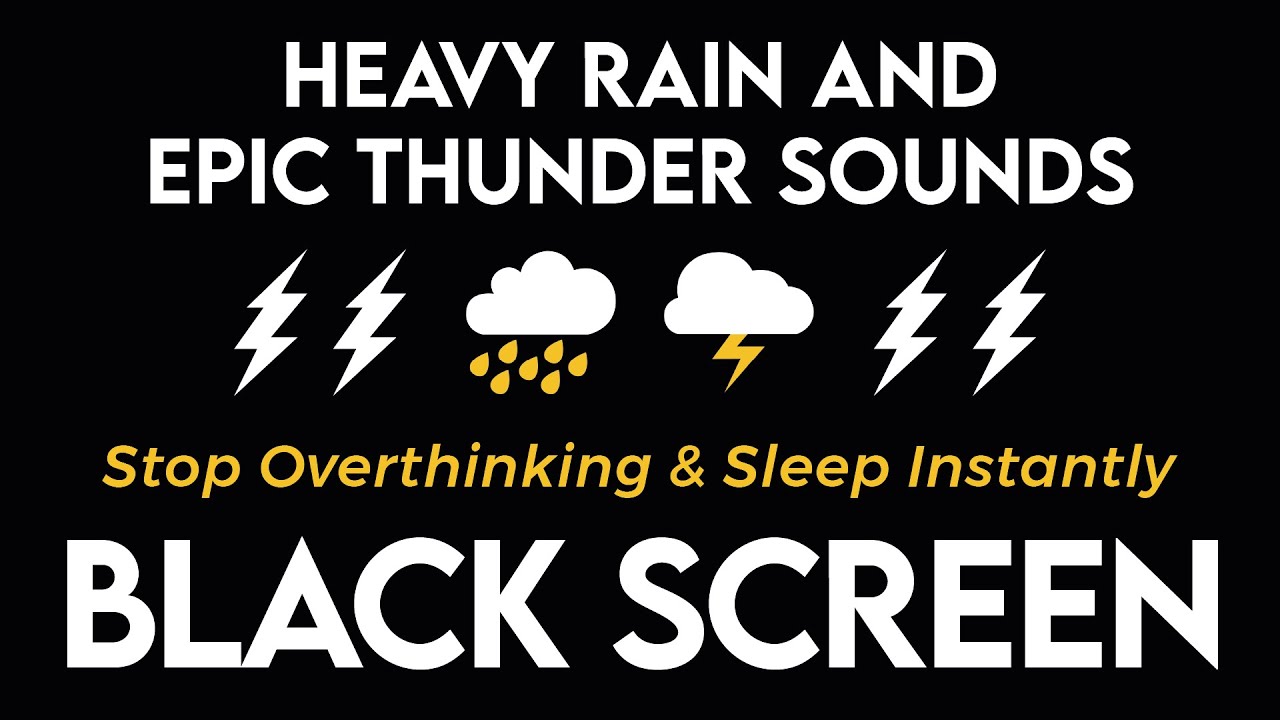 Перестаньте слишком много думать и мгновенно засните с проливным дождём и эпическим громом ⚡ Тропиче