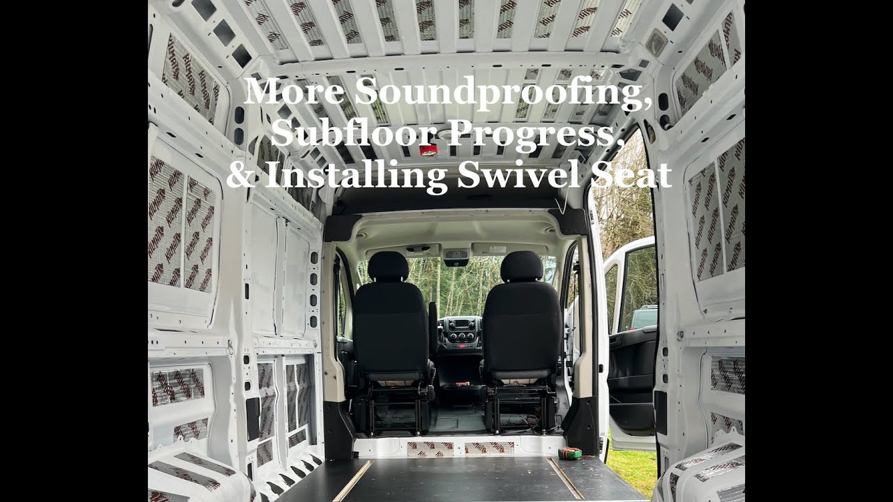 Build Out Part 2 - DIY Ram Promaster Camper Van - Subfloor & Swivel ...