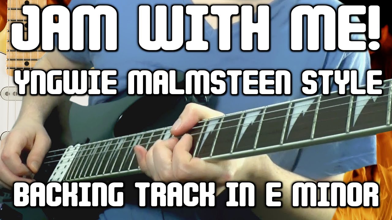 Shred With Me! Yngwie Malmsteen Style Jam Track In E Minor Jam With Me