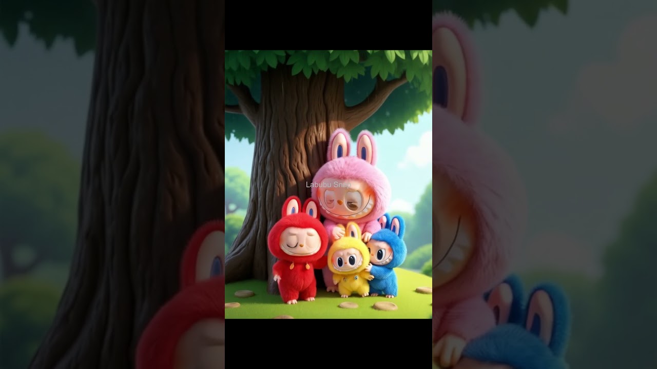 Labubus on Rainy Day 