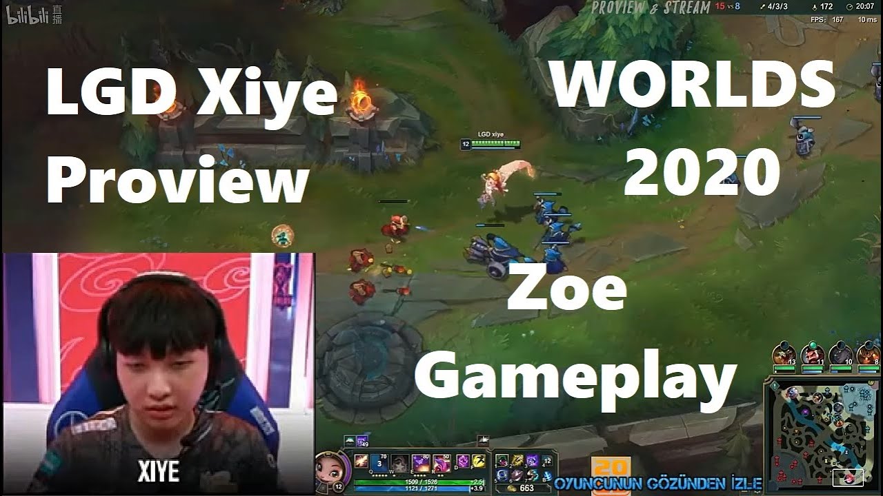 Worlds 2020 Proview LGD Xiye Zoe  Gameplay POV LGD vs FNC