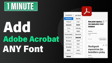 How to add fonts to adobe acrobat - Full Guide | install fonts adobe reader
