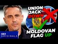 EXPOSED: Gary Neville REMOVES Union Jack but LEAVES Moldovan flag flying in new reports amid row