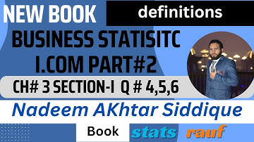 q4,5,6 ch3 average of first order business statistics icom part2 Nadeem Akhtar siddique/statsrauf
