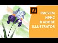 Рисуем ирис в Adobe Illustrator, эффект акварели