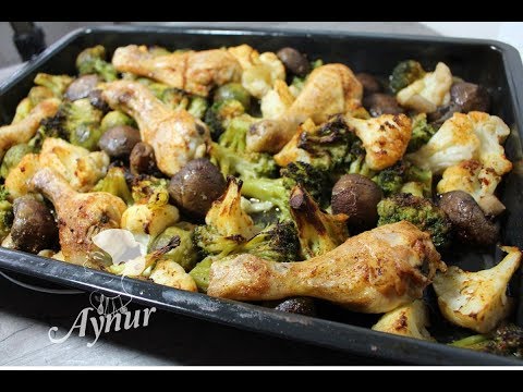 Hähnchenunterschenkel Mit Gemüse Im Ofen I Firinda Sebzeli Tavuk Budu