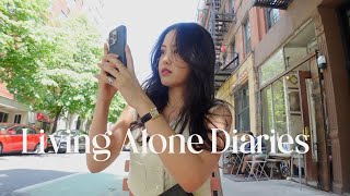 Living Alone Diaries | Summer in NYC, story time about body insecurities, girl&#39;s shopping day, haul!