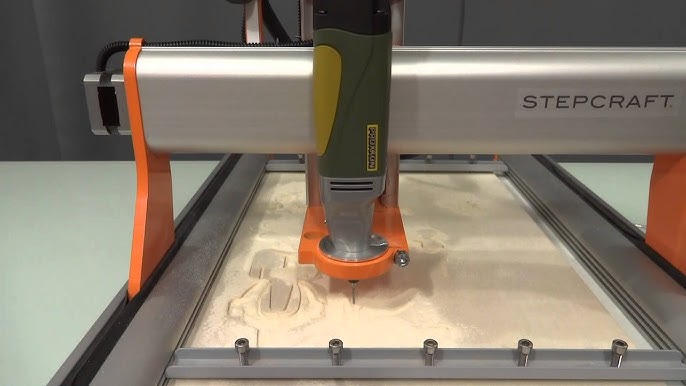 Testing the Stepcraft 420 CNC milling machine (router) with Estlcam and  LibreCad. - YouTube