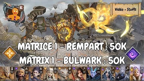 MATRIX 1- Rempart: 50K / MATRIX 1 - Bulwark: 50K / Watcher of Realms