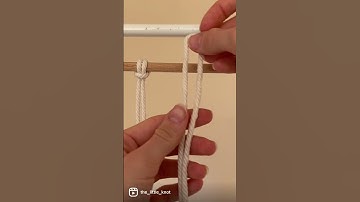 How to do a macrame SQUARE KNOT