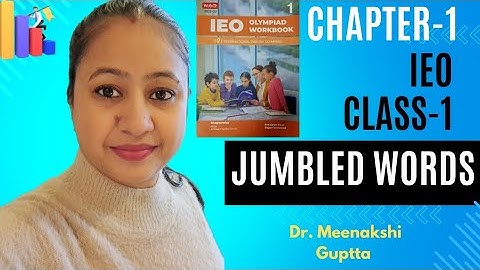 International English Olympiad Class-1 | IEO Chapter-1  SOF MTG books | Jumbled Words