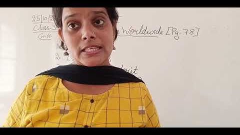 Class V General Knowledge 25 10 2021 by Ms Anchal Singh, Languages World Wide