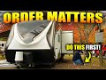 How to set up a travel trailer correctly for beginners  downloadable rv setup checklist