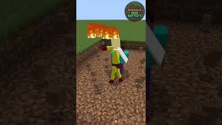 Saitama vs Awakened Herobrine | MCBE | MobBattle #minecraft #short #shorts #herobrine #saitama