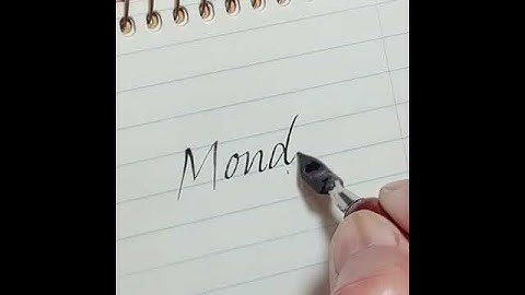 Monday with nip pen *Findtheway writing