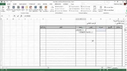 الاكسل- المستوى الأول-الدرس الرابع عشر- دالة IF
