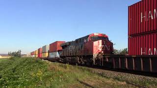 Trains BC 2018: CN 111 (Intermodal Train) W/ DPU @ Matsqui Jct. Canada 16JUL18 SD70M-2 8918 Leading Trains BC 2018: CN 111 (Intermodal Train) W/ DPU @ Matsqui Jct. Canada 16JUL18 SD70M-2 8918 Leading