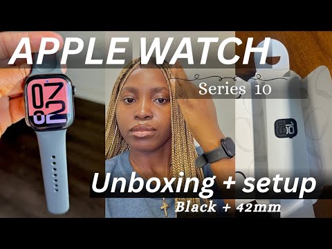 apple watch *series 10* unboxing, customization, + setup! (rose gold, 42mm, + SO CUTE)
