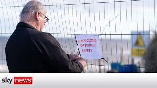 Norfolk beach closed due to risk of homes falling into sea